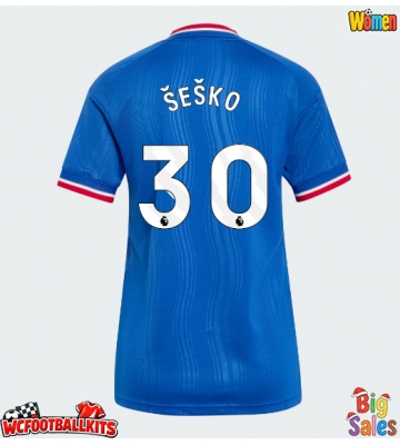 Manchester United Benjamin Sesko #30 Replica Away Stadium Shirt for Women 2026-27 Short Sleeve